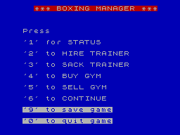 Boxing Manager (1987)(Willysoft UK)